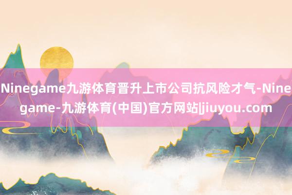 Ninegame九游体育晋升上市公司抗风险才气-Ninegame-九游体育(中国)官方网站|jiuyou.com