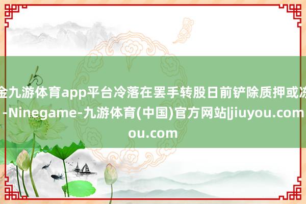 现金九游体育app平台冷落在罢手转股日前铲除质押或冻结-Ninegame-九游体育(中国)官方网站|jiuyou.com
